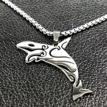 Load image into Gallery viewer, Stainless Steel Artistic Dolphin Necklace