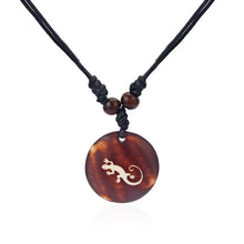 Load image into Gallery viewer, 1 PC Bone Carving Necklace Pendant - Turtle, Hibiscus Flower, Gecko