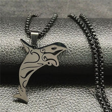 Load image into Gallery viewer, Stainless Steel Artistic Dolphin Necklace