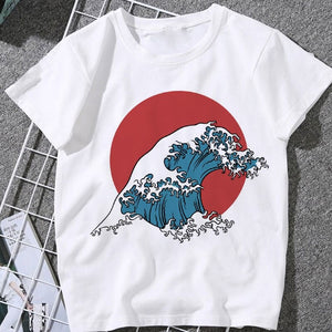 Women's Whale Kanagawa Wave T-Shirt