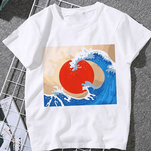 Women's Whale Kanagawa Wave T-Shirt