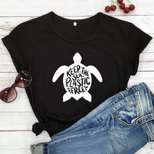 Load image into Gallery viewer, Women&#39;s Keep The Sea Plastic Free T-Shirt