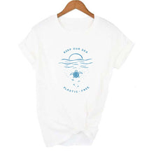 Load image into Gallery viewer, Women&#39;s Keep Our Sea Plastic Free T-Shirt