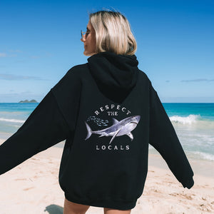 Women's Respect the Locals Shark Hoodie
