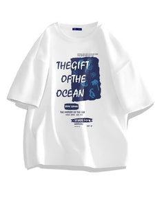 Men's The Gift Of The Ocean Letter T-Shirt