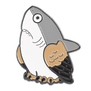 Marine Life Shark Head Enamel Pins/Badges