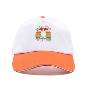 Skip Straw Save Turtle Hat