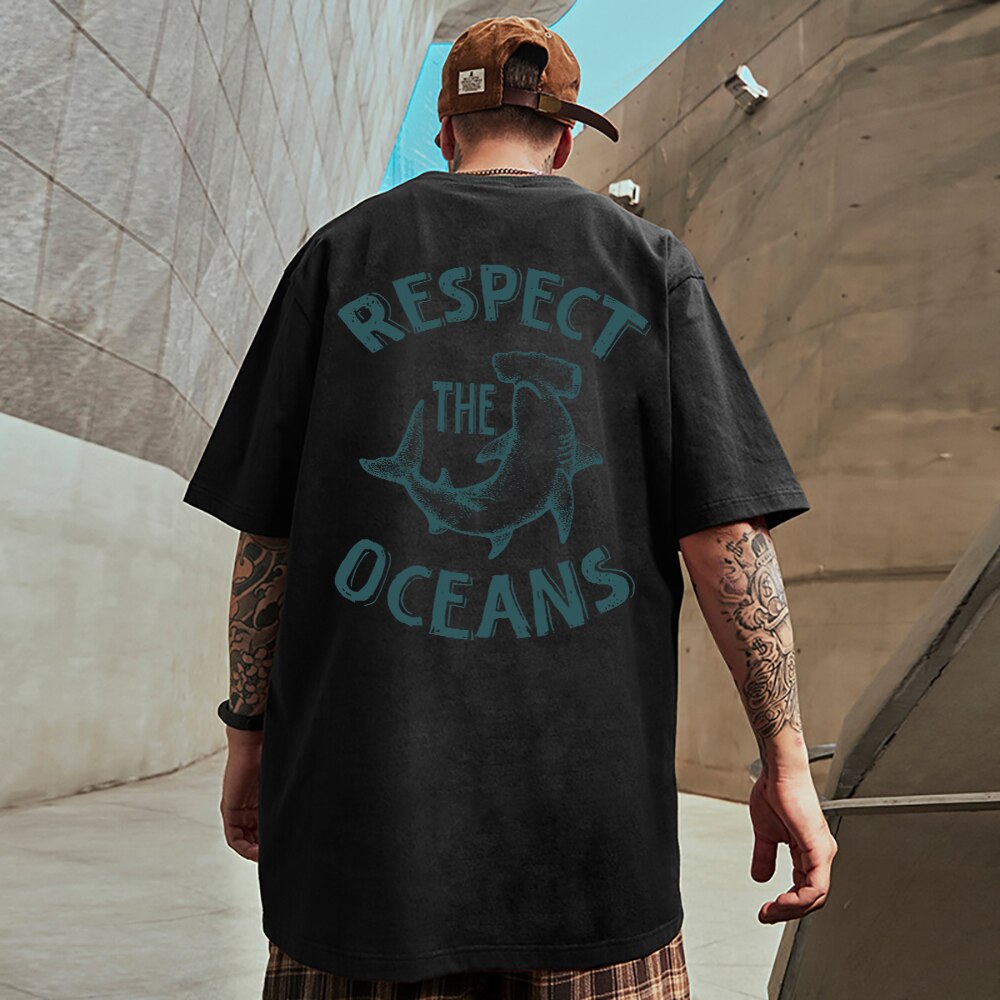 Men's Respect The Oceans T-Shirt – Save Our Ocean Official
