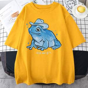 Women's Gentle Cowboy Frog T-Shirt