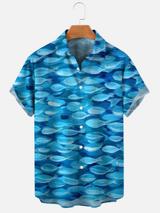 Men's Ocean Animals (Many Styles) Collared Shirts