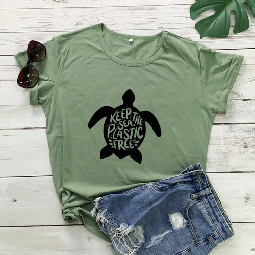 Women's Keep The Sea Plastic Free T-Shirt