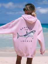 Load image into Gallery viewer, Women&#39;s Respect the Locals Shark Hoodie