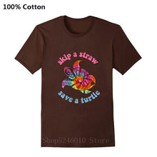 Load image into Gallery viewer, Men&#39;s Skip A Straw Save A Turtle TiDi T-shirt