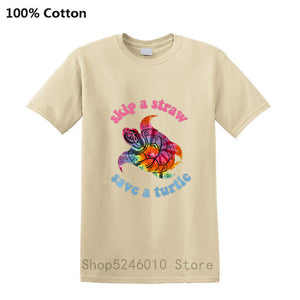 Men's Skip A Straw Save A Turtle TiDi T-shirt