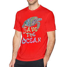 Load image into Gallery viewer, Save The Ocean - Rainbow Turtle T-Shirt