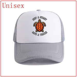 Skip A Straw Save A Turtle Hat - Adult & Kids Size available