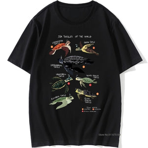 Sea Turtles World Retro T-Shirts